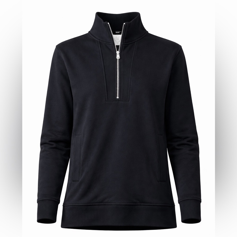 NWT Women’s Small | Sage | Black Quarter Zip Pullover Sweatshirt